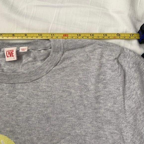 100% Cotton Lacoste Sweater Size Large - Picture 5 of 7